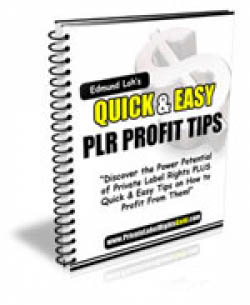 Quick & Easy PLR Profit Tips