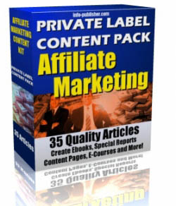 Private Label Article Pack : Affiliate Marketing