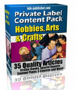 Private Label Article Pack : Hobbies, Arts & Crafts