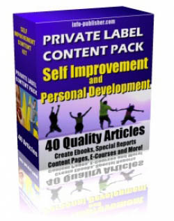 Private Label Article Pack : Self Improvement Articles